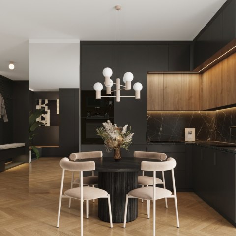 Sollux Lighting Żyrandol HALO 6 taupe