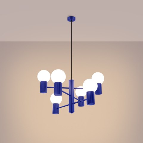 Sollux Lighting Żyrandol HALO 6 ultramaryna