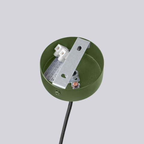 Sollux Lighting Żyrandol HALO 6 zielony oliwkowy