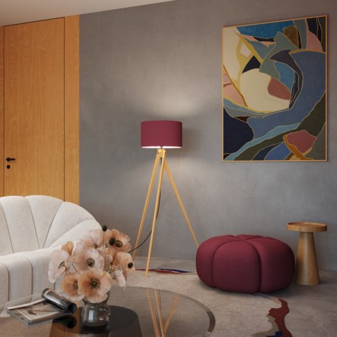 Sollux Lighting Lampa podłogowa NATT burgund