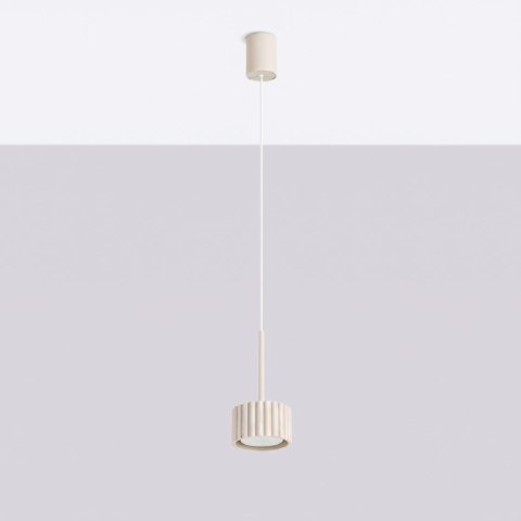 Sollux Lighting Lampa wisząca AURA 1 beżowa Gx53