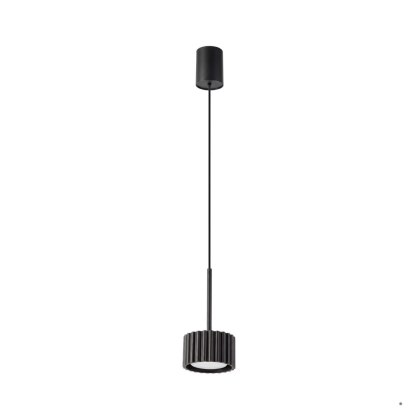 Sollux Lighting Lampa wisząca AURA 1 czarna Gx53