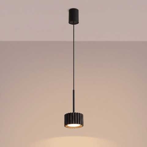 Sollux Lighting Lampa wisząca AURA 1 czarna Gx53