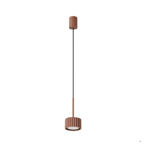 Sollux Lighting Lampa wisząca AURA 1 mocca Gx53
