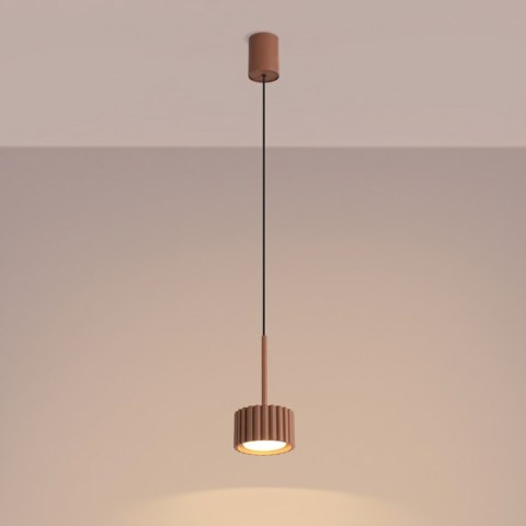 Sollux Lighting Lampa wisząca AURA 1 mocca Gx53
