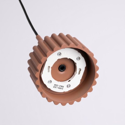 Sollux Lighting Lampa wisząca AURA 1 mocca Gx53