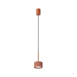 Sollux Lighting Lampa wisząca AURA 1 ochra czerwona Gx53