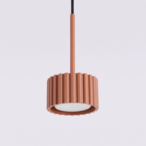 Sollux Lighting Lampa wisząca AURA 1 ochra czerwona Gx53