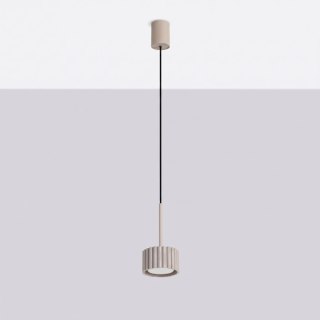 Sollux Lighting Lampa wisząca AURA 1 taupe Gx53
