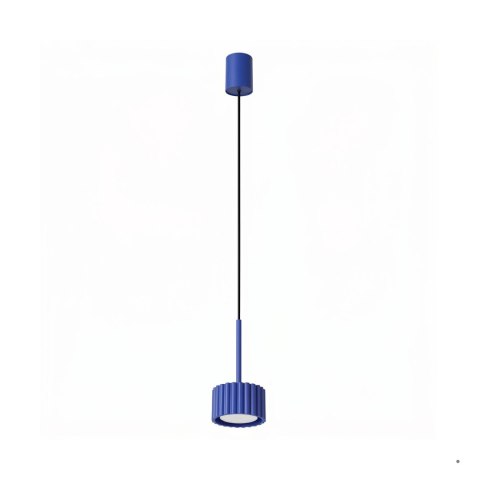 Sollux Lighting Lampa wisząca AURA 1 ultramaryna Gx53