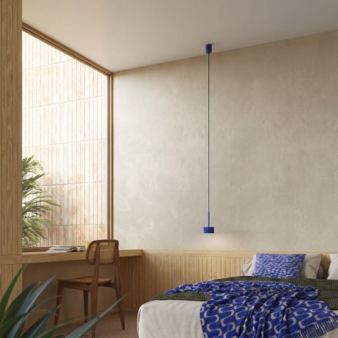 Sollux Lighting Lampa wisząca AURA 1 ultramaryna Gx53