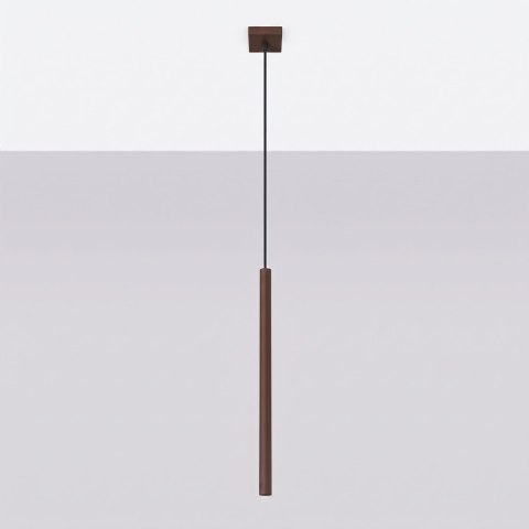 Sollux Lighting Lampa wisząca PASTELO 1 brązowa
