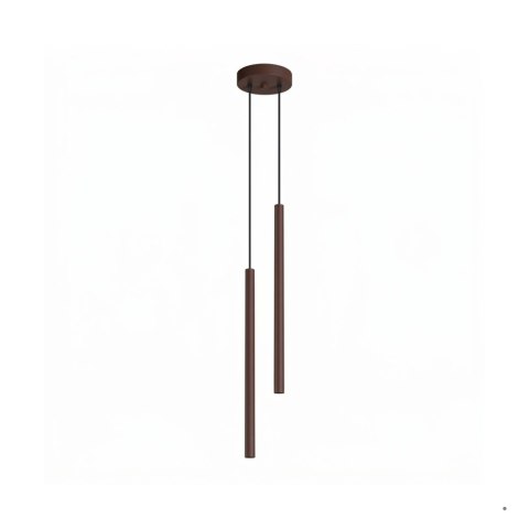 Sollux Lighting Lampa wisząca PASTELO 2 brązowa