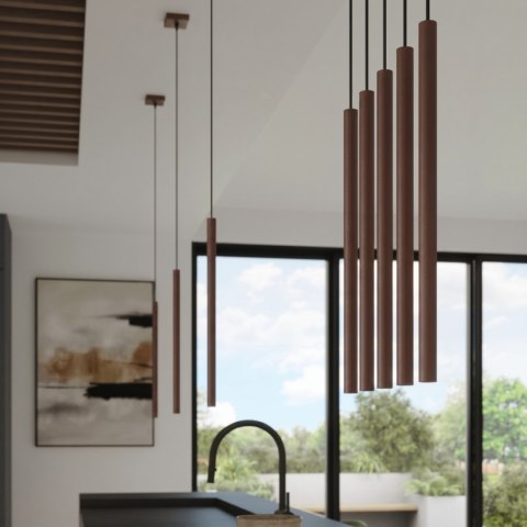 Sollux Lighting Lampa wisząca PASTELO 2 brązowa