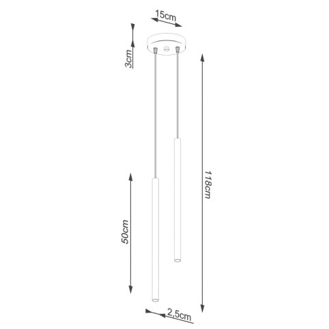 Sollux Lighting Lampa wisząca PASTELO 2 taupe