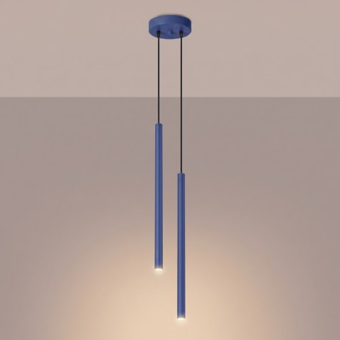Sollux Lighting Lampa wisząca PASTELO 2 ultramaryna