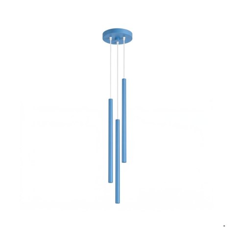 Sollux Lighting Lampa wisząca PASTELO 3P błękitna