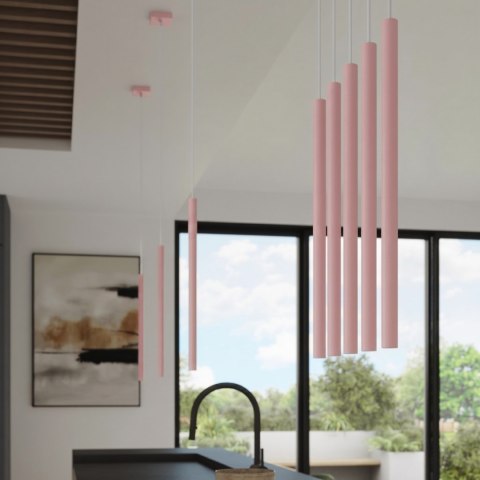 Sollux Lighting Lampa wisząca PASTELO 3P różowa