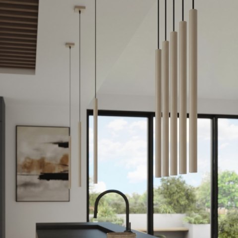 Sollux Lighting Lampa wisząca PASTELO 3P taupe