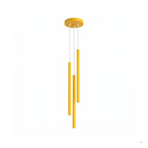 Sollux Lighting Lampa wisząca PASTELO 3P żółta