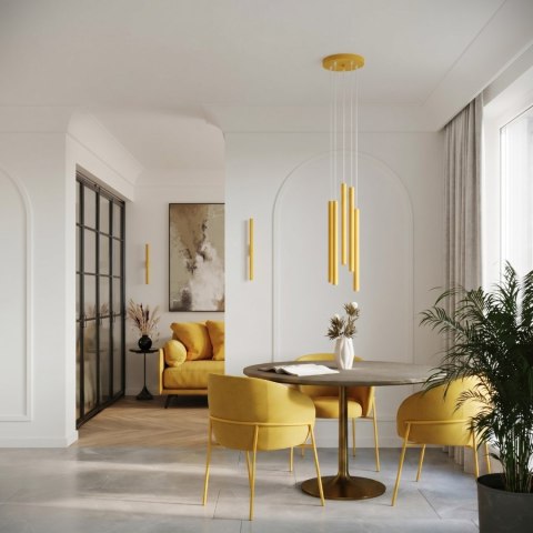 Sollux Lighting Lampa wisząca PASTELO 3P żółta