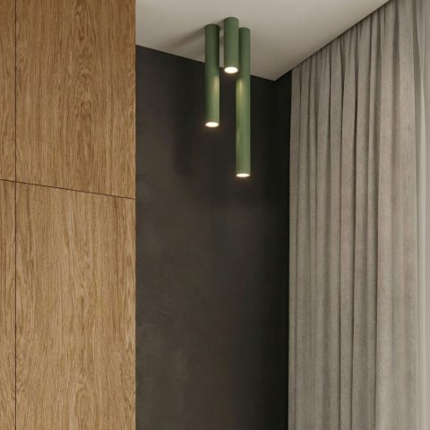 Sollux Lighting Plafon LAGOS 20 zielona oliwka