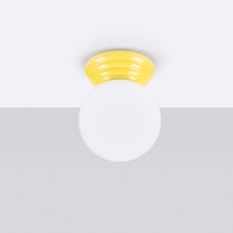 Sollux Lighting Plafon ZORI żółty IP44