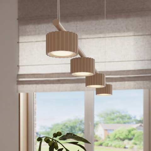 Sollux Lighting Żyrandol AURA 4 beżowa Gx53
