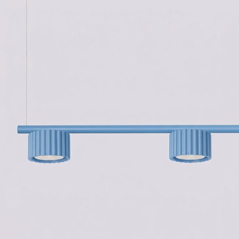 Sollux Lighting Żyrandol AURA 4 błękitna Gx53
