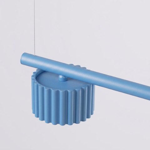 Sollux Lighting Żyrandol AURA 4 błękitna Gx53