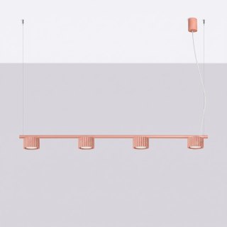 Sollux Lighting Żyrandol AURA 4 brzoskwiniowa Gx53