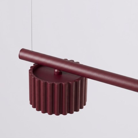 Sollux Lighting Żyrandol AURA 4 burgund Gx53
