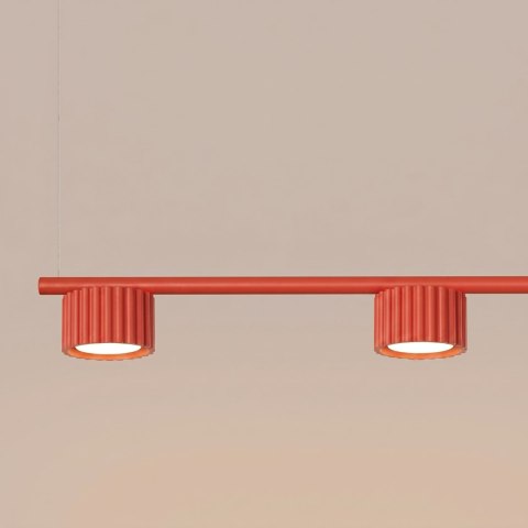 Sollux Lighting Żyrandol AURA 4 czerwona Gx53