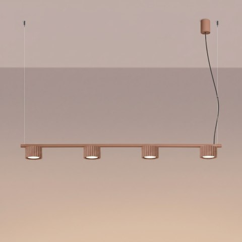 Sollux Lighting Żyrandol AURA 4 mocca Gx53