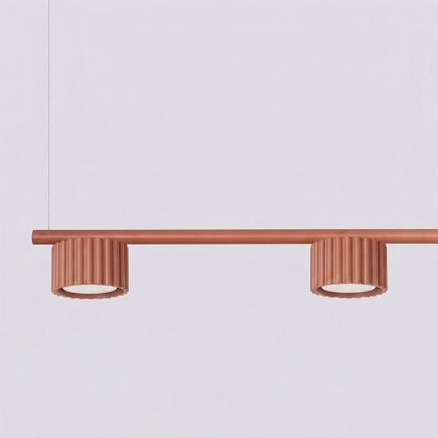 Sollux Lighting Żyrandol AURA 4 ochra czerwona Gx53