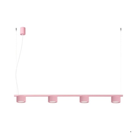 Sollux Lighting Żyrandol AURA 4 różowa Gx53