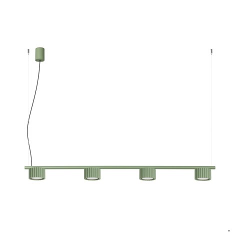 Sollux Lighting Żyrandol AURA 4 szałwiowa Gx53