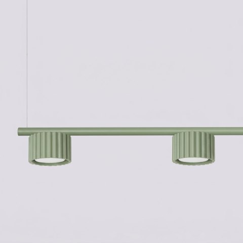 Sollux Lighting Żyrandol AURA 4 szałwiowa Gx53