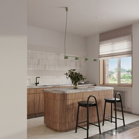 Sollux Lighting Żyrandol AURA 4 szałwiowa Gx53