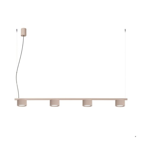 Sollux Lighting Żyrandol AURA 4 taupe Gx53