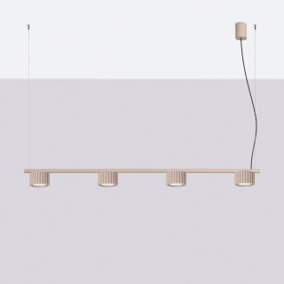Sollux Lighting Żyrandol AURA 4 taupe Gx53