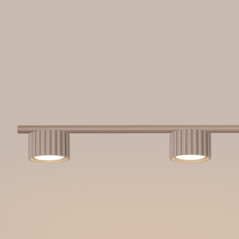 Sollux Lighting Żyrandol AURA 4 taupe Gx53