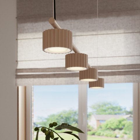 Sollux Lighting Żyrandol AURA 4 taupe Gx53