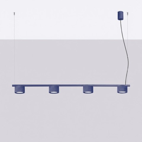 Sollux Lighting Żyrandol AURA 4 ultramaryna Gx53