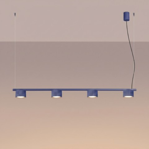 Sollux Lighting Żyrandol AURA 4 ultramaryna Gx53