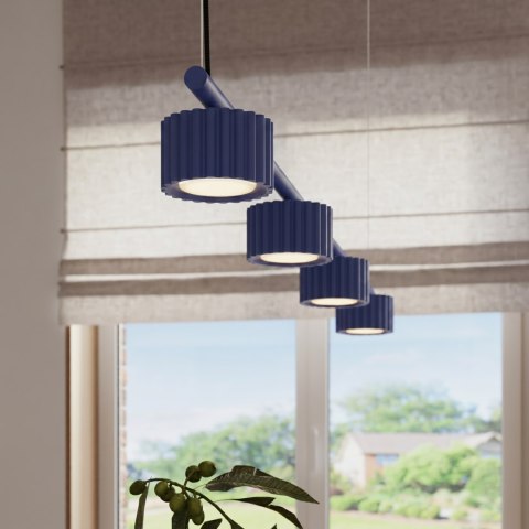 Sollux Lighting Żyrandol AURA 4 ultramaryna Gx53