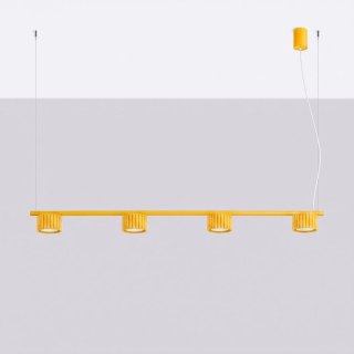 Sollux Lighting Żyrandol AURA 4 żółta Gx53