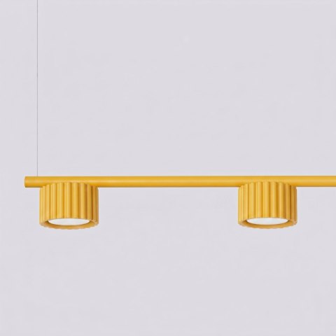 Sollux Lighting Żyrandol AURA 4 żółta Gx53