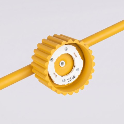 Sollux Lighting Żyrandol AURA 4 żółta Gx53