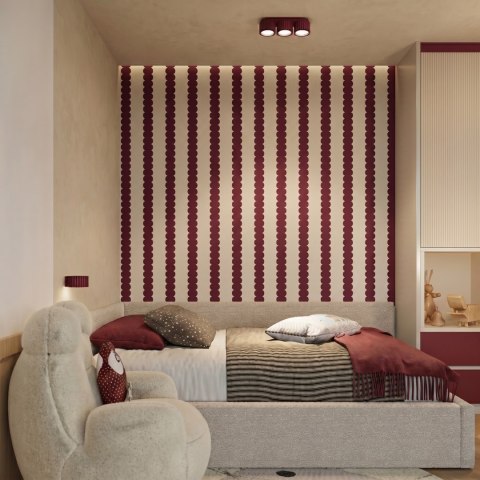 Sollux Lighting Kinkiet AURA burgund Gx53